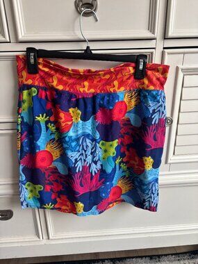 Skort Obsession - Coral Under the Sea, Size Large